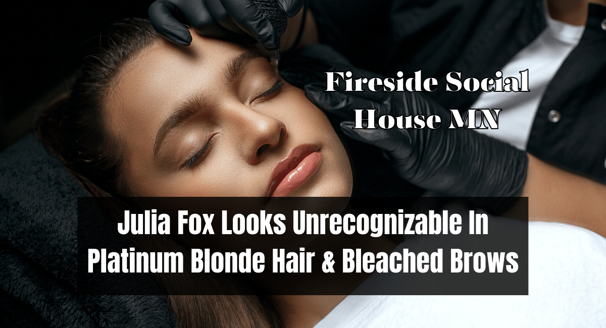 Julia Fox Looks Unrecognizable In Platinum Blonde Hair & Bleached Brows